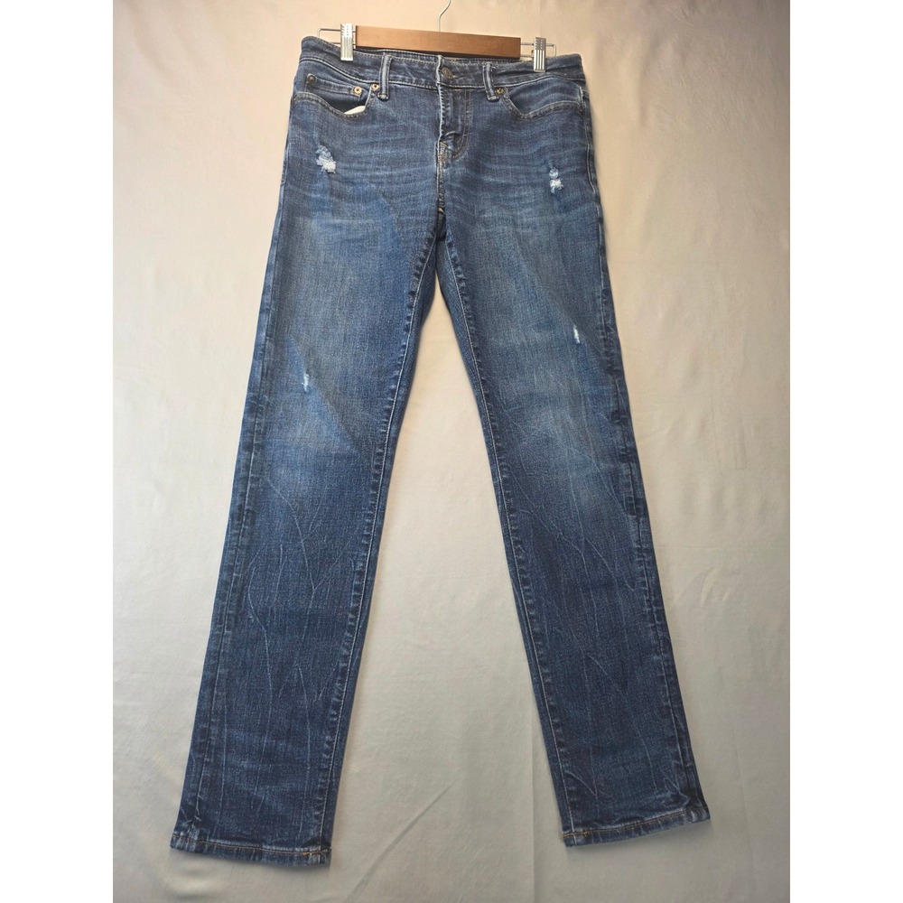 American Eagle Ne(x)t Level Airflex Skinny Jeans Mens 30x32 Blue Distressed EUC